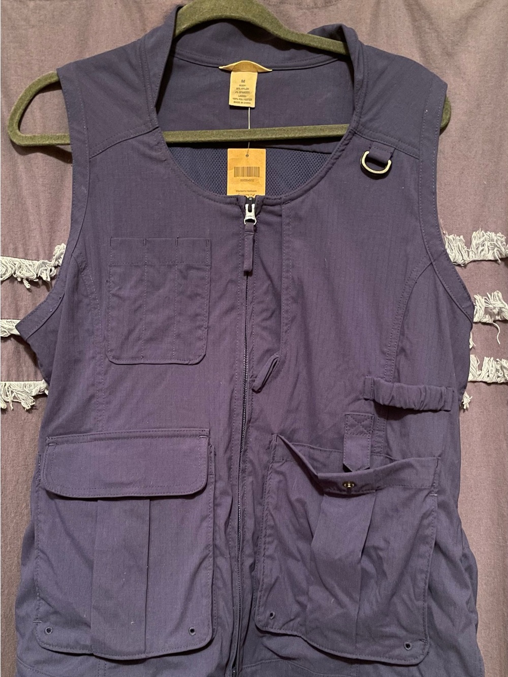 Duluth Trading Co Deep Blue Women's Vest with Front Zip